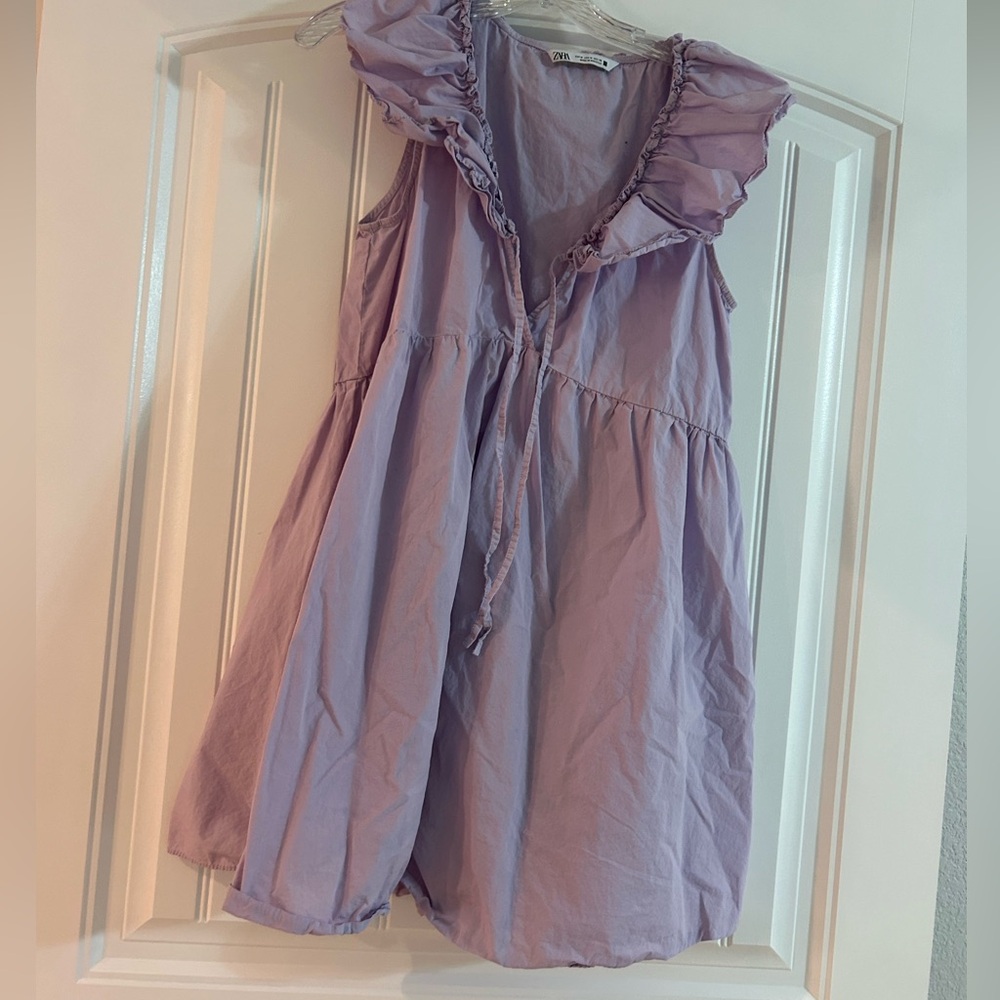 Zara purple mini dress